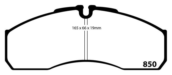 EBC Ultimax Brake Pad Set DPC850