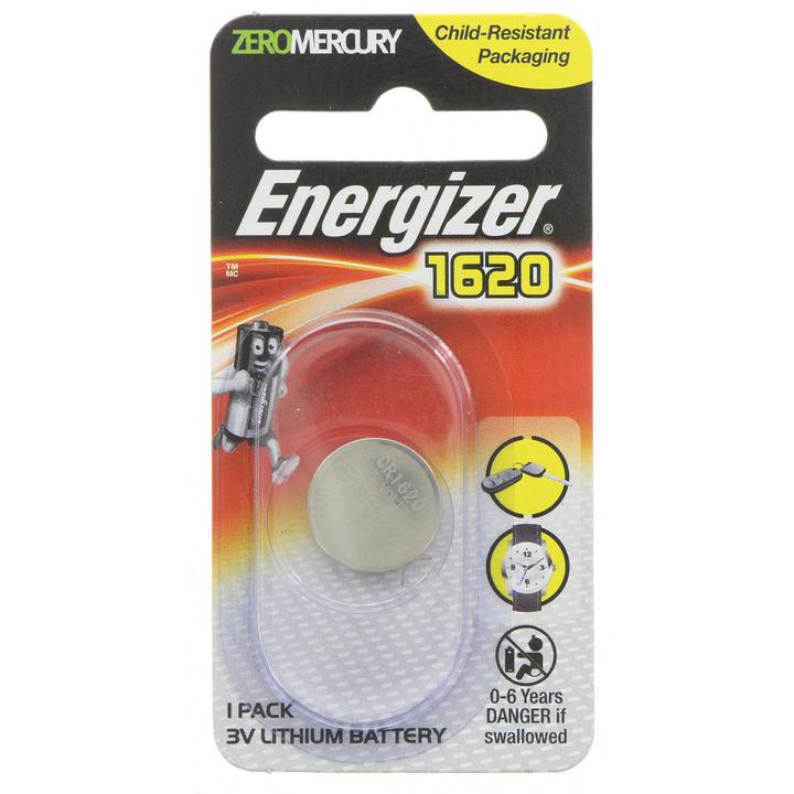Energizer Coin Battery Lithium 3V 1620 1 Pack ECR1620BS1