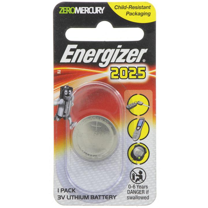 Energizer Coin Battery Lithium 3V 2025 1 Pack ECR2025BS1