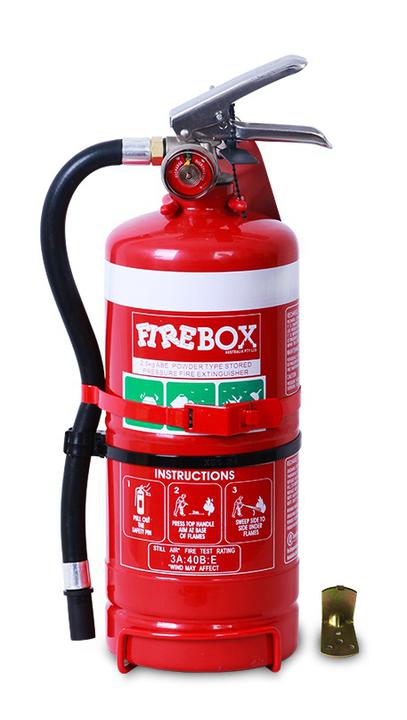 Firebox Fire Extinguisher Dry Chemical Powder ABE 2.5kg with Vehicle & Wall Bracket FB25ABE