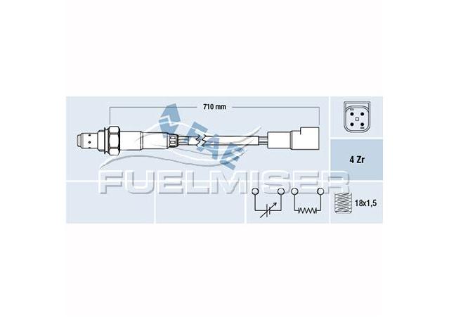 Fuelmiser Oxygen Lambda Sensor COS5145