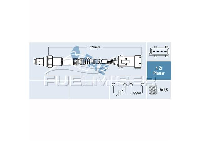 Fuelmiser Oxygen Lambda Sensor COS5198