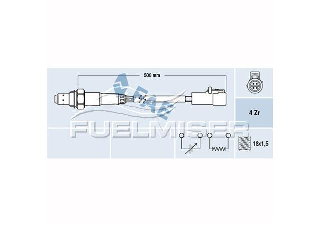 Fuelmiser Oxygen Lambda Sensor COS5341