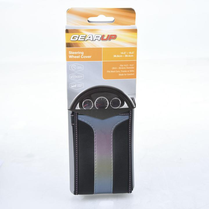 Gearup Steering Wheel Cover 36.8 x 39.4cm - Metallic Chameleon GUSWCFLMC