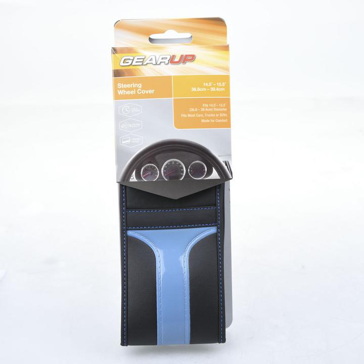 Gearup Steering Wheel Cover 36.8 x 39.4cm - Metallic Lavender GUSWCFLML