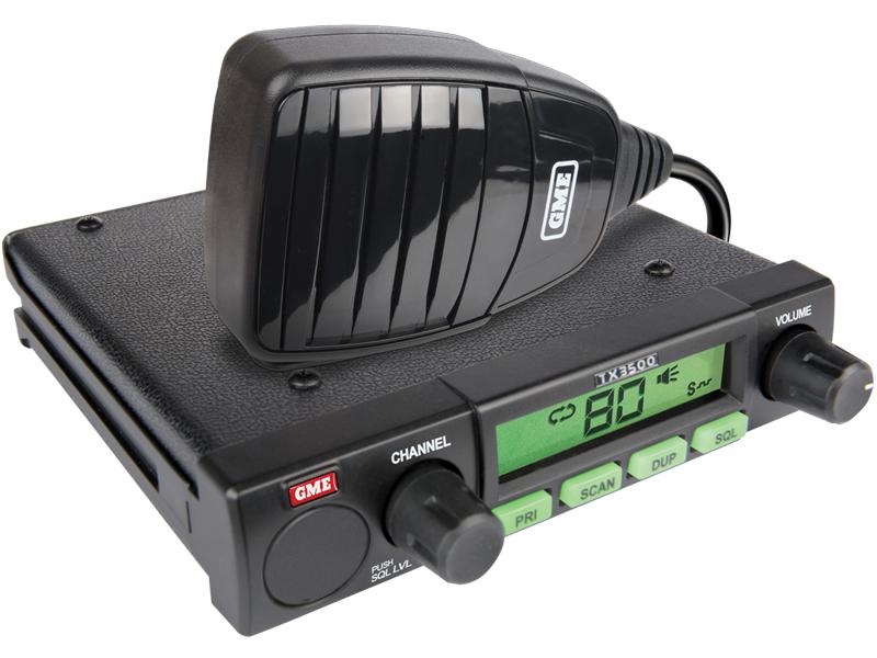 GME Compact Two Way UHF CB Radio 5W 80CH w/ ScanSuite TX3500S