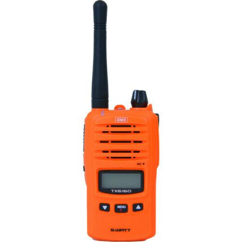 GME 5/1W UHF CB Handheld Radio incl. Accessories Twin Pack Blaze Orange TX6160OTP
