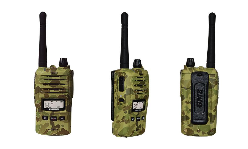 GME 5/1W IP67 UHF CB Handheld Radio Camo TX6160XCAMO