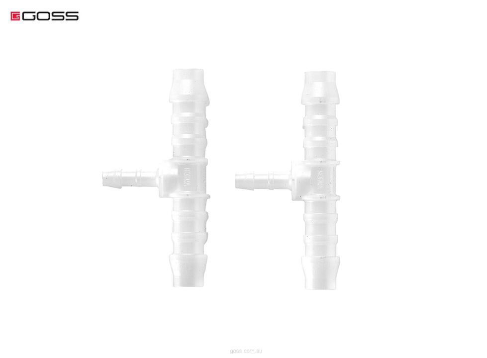Goss T Reducing Connector 10-10-6mm (2 Pack) T15