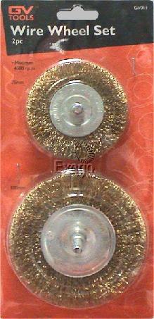 GV Tools Wire Wheel Set 2 Piece GV019