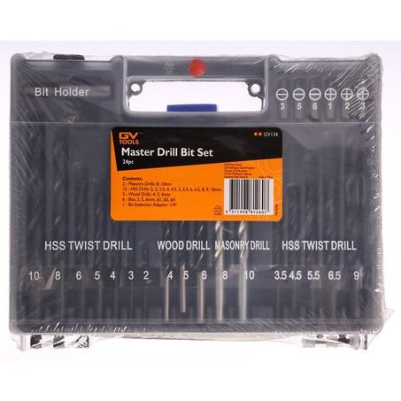 GV Tools Drill Bit Set 24 Piece GV134