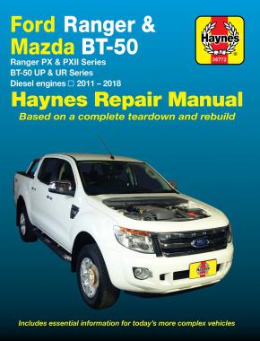 Haynes Repair Manual Suits Ford Ranger & Mazda BT50 11-18 36772