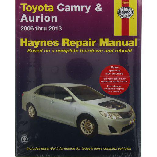 Haynes Repair Manual Suits Toyota Camry & Toyota Aurion 06-13 92709