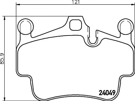 HELLA Pagid Brake Pad Set T1799