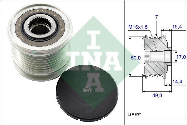 INA Alternator Pulley 535 0140 10