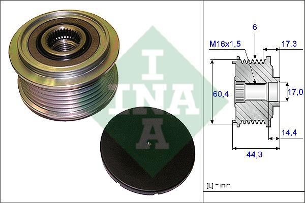INA Alternator Pulley 535 0207 10