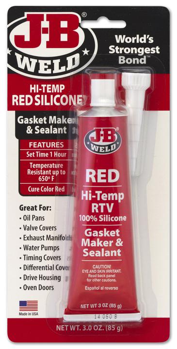 J-B Weld High Temp Silicone Sealant Red 85g 31314