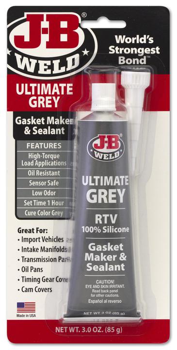 J-B Weld Ultimate Grey Silicone Sealant 85g 32327