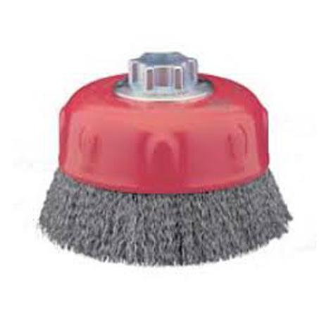 Josco 70mm Spindle Mounted HD Crimped Cup Brush 152