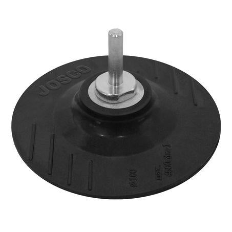 Josco 100mm Backing Pad Rubber M10 w/ Drill Adaptor B104110