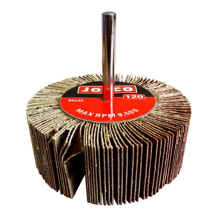 Josco 80mm x 30mm Flap Wheel 120 Grit FW8030120C