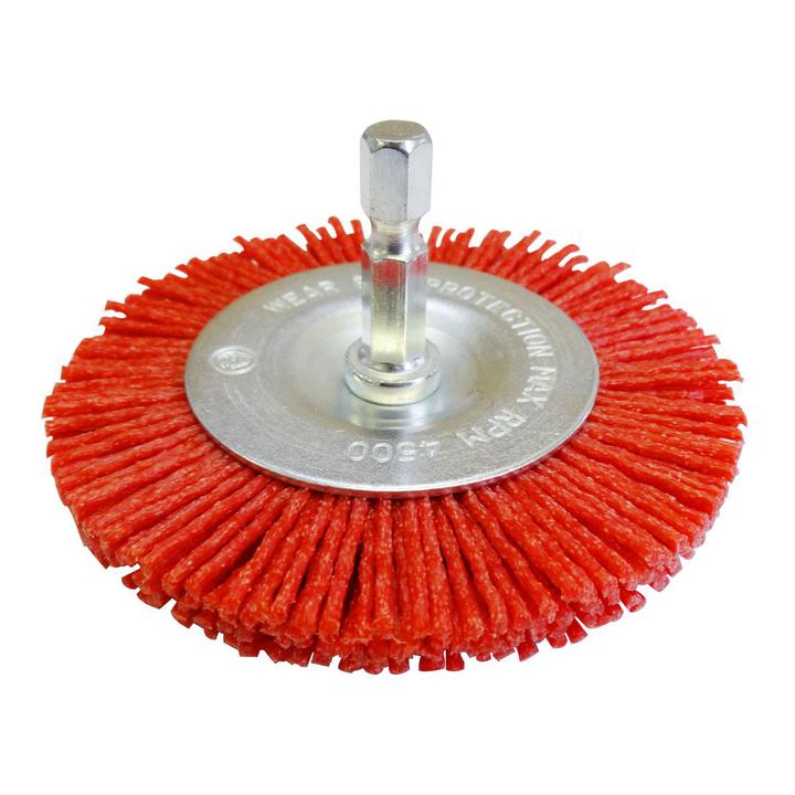 Josco 75mm Abrasive Nylon Wheel Brush JAW75R