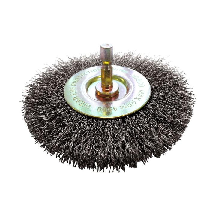 Josco 100mm Crimped Wheel Brush JCW100