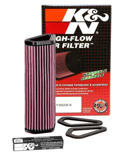 K&N Motorcycle Air Filter Fits Ducati 1098/S - DU-1007