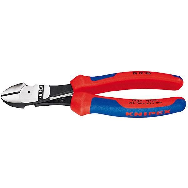 KNIPEX High Leverage Diagonal Cutting Pliers 180mm 7412180