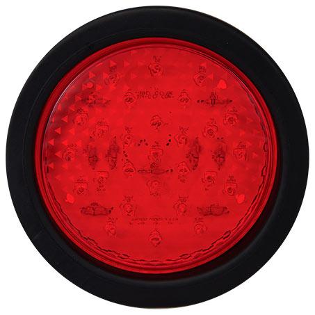 LED Autolamps Stop/Tail LED Light Round 12/24V w/Rubber Grommet & Plug 110RMG