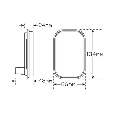 LED Autolamps Stop/Tail Lamp 12/24V 130RMB