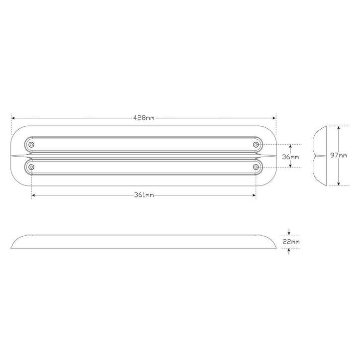 LED Autolamps Stop/Tail/Indicator LED Light 12V 380CAR12