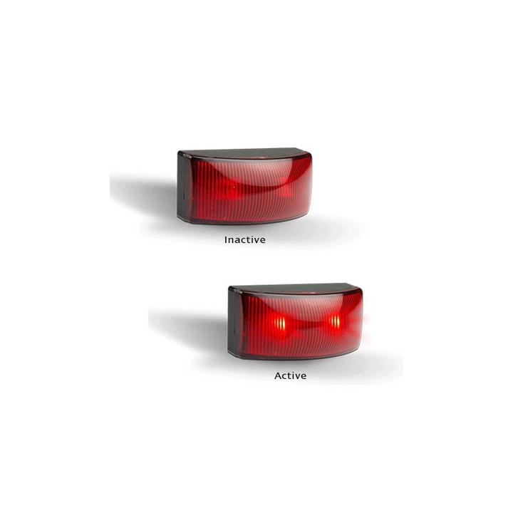 LED Autolamps Rear Marker Red 50x25x21mm 12-24V Twin Pack 5025RM2