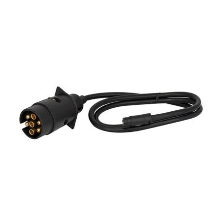 LED Autolamps Trailer Connector Gooseneck To Car w/7 Pin Large Round Plug 1m Cable 5C81B