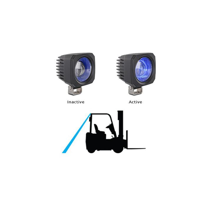 LED Autolamps Blue Forklift Lamp Square Beam FLT01