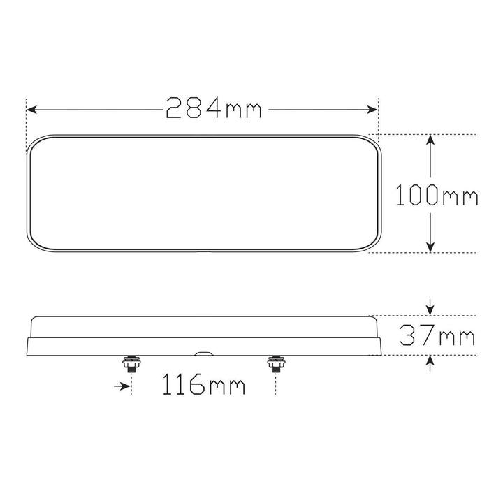 LED Autolamps Stop/Tail/Indicator/Reflector/Reverse LHS LED Light SO284LHS