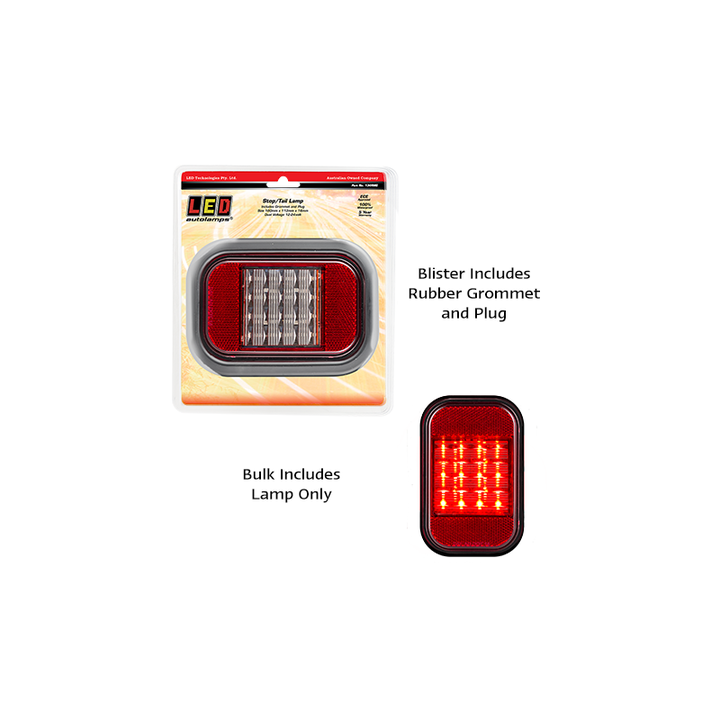 LED Autolamps Grommet Blister Tail Light 134RMG