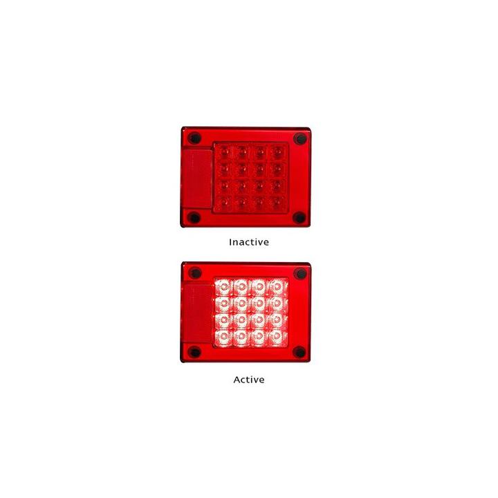LED Autolamps Includes Bracket, Single Blister Stop Light 460RM