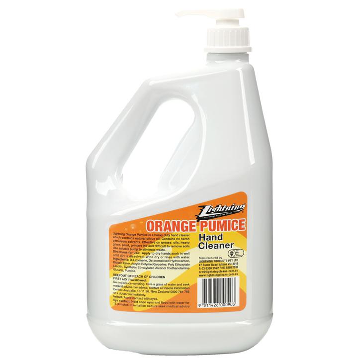 Lightning Orange Pumice Hand Cleaner 4L 899I