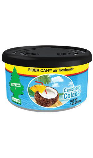 Little Trees Car Air Freshener Fiber Can Caribbean Colada 1 Pack