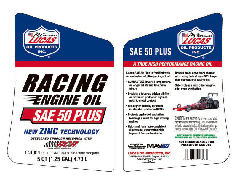 Lucas Racing Oil SAE 50 Plus 4.73L 10347