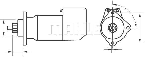 MAHLE Starter Motor 24V 11TH MS 676