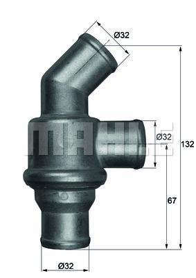 MAHLE Thermostat TH 16 80