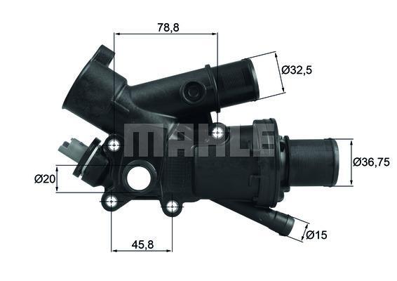 MAHLE Thermostat & Housing TH 43 83