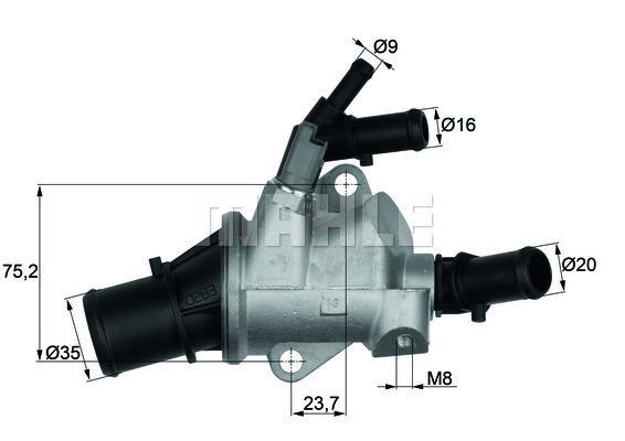 MAHLE Thermostat & Housing TI 148 88