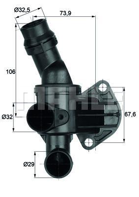 MAHLE Thermostat & Housing TI 6 87