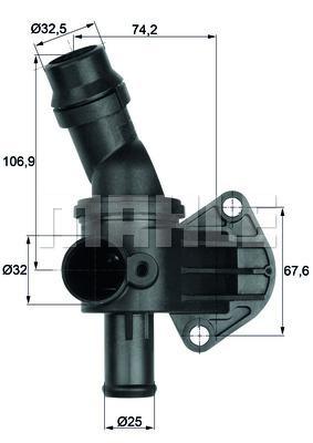MAHLE Thermostat & Housing TI 8 87