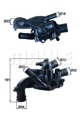MAHLE Thermostat & Housing TM 46 105