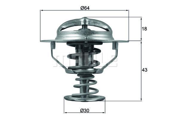 MAHLE Thermostat TX 114 82D
