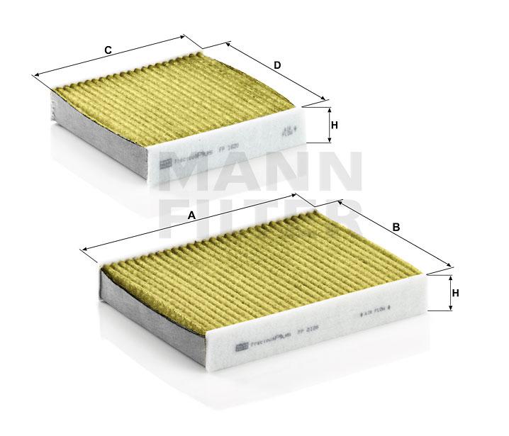 MANN Frecious Plus Cabin Filter FP21000-2